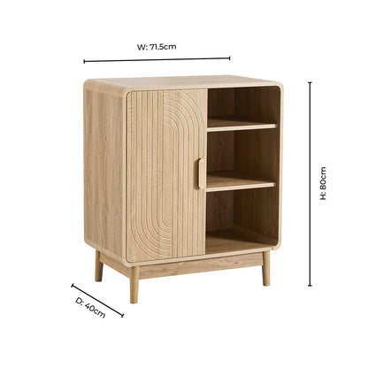 Marnie Small Bookcase - Light Wood - DUSK