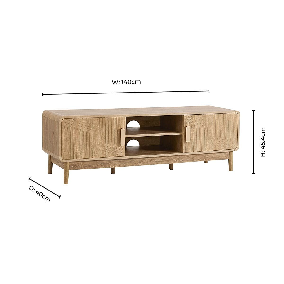 Marnie Tv Unit for TVs up to 60" - Light Wood - DUSK