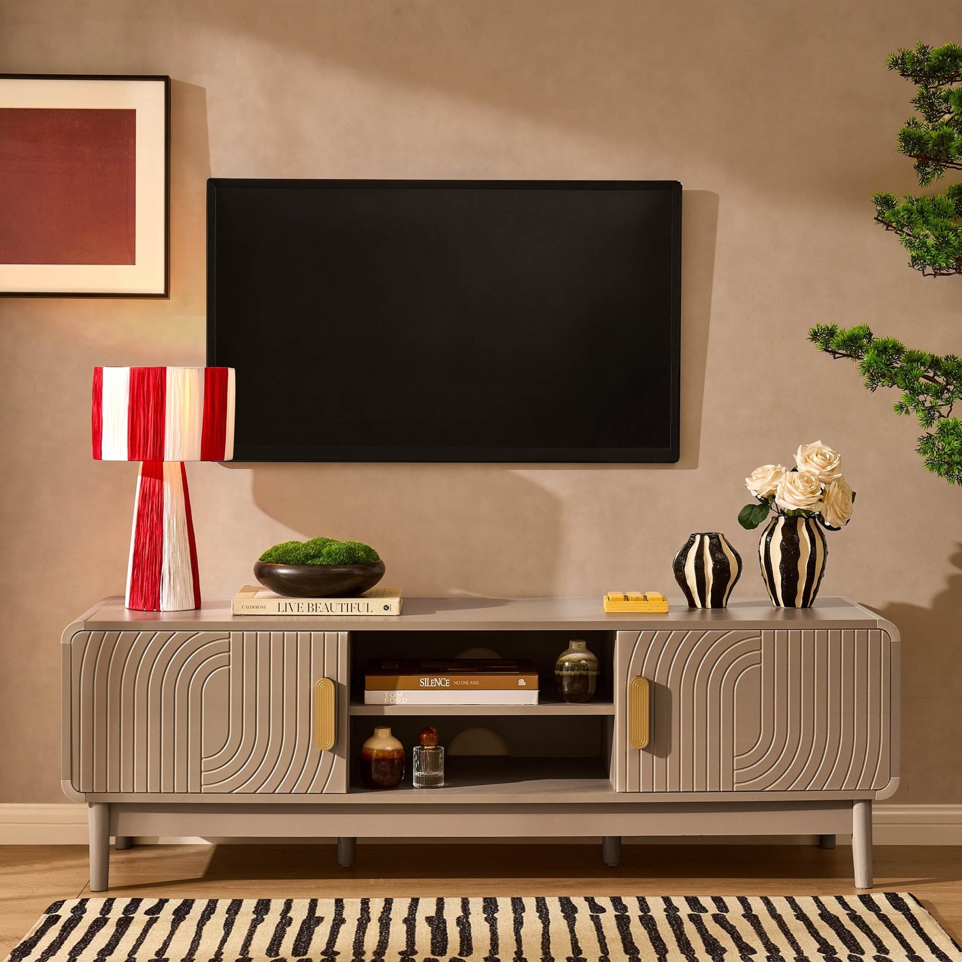 Marnie Tv Unit for TVs up to 60" - Taupe - DUSK