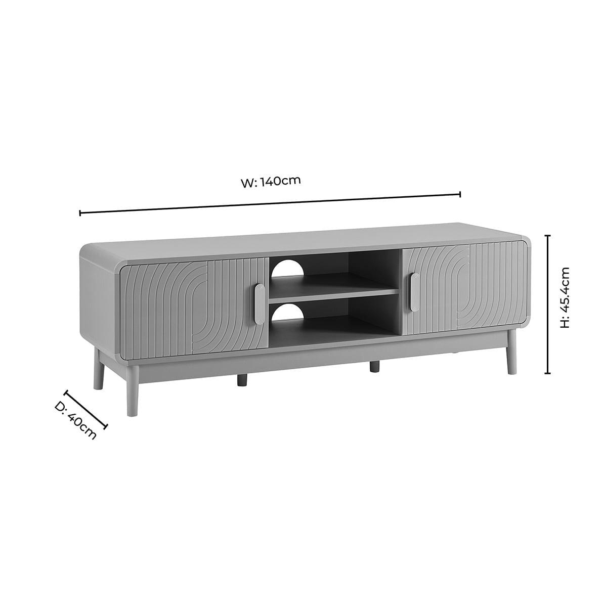 Marnie Tv Unit for TVs up to 60" - Walnut - DUSK