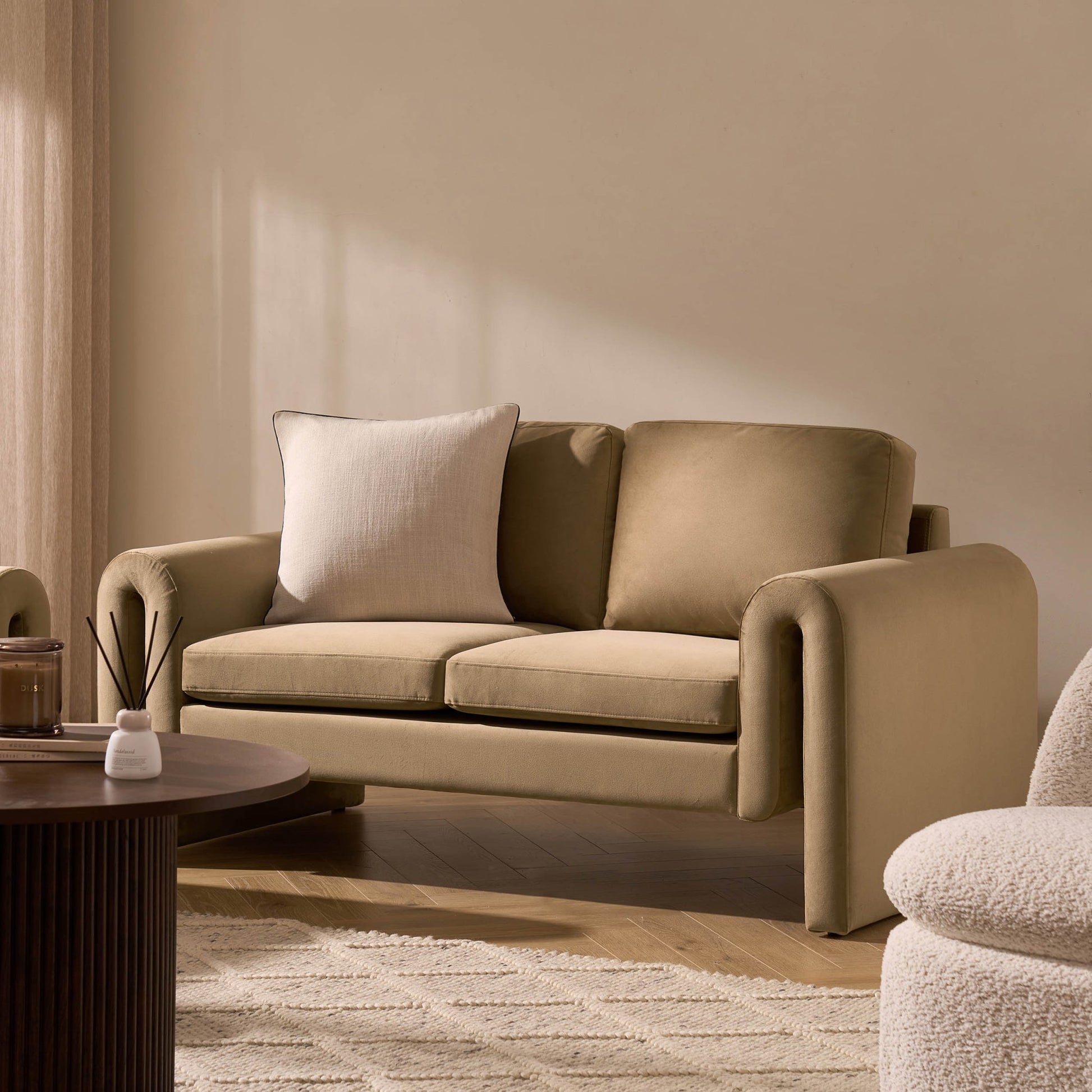 Marseille 2 Seater Sofa - Latte - DUSK