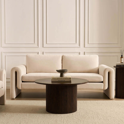 Marseille 3 Seater Sofa - Chenille Ivory - DUSK