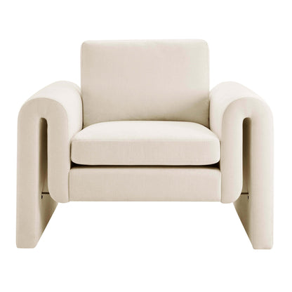 Marseille Armchair - Chenille Ivory - DUSK