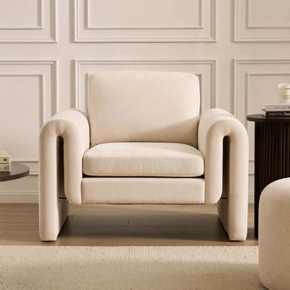 Marseille Armchair - Chenille Ivory - DUSK