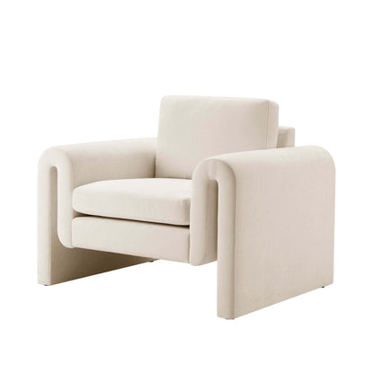 Marseille Armchair - Chenille Ivory - DUSK