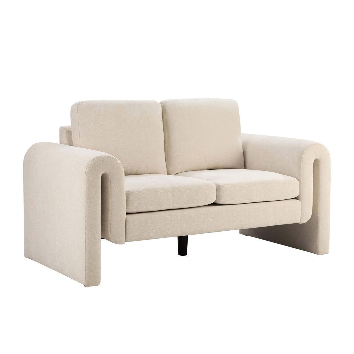 Marseille Compact 2 Seater Sofa - Chenille Ivory - DUSK