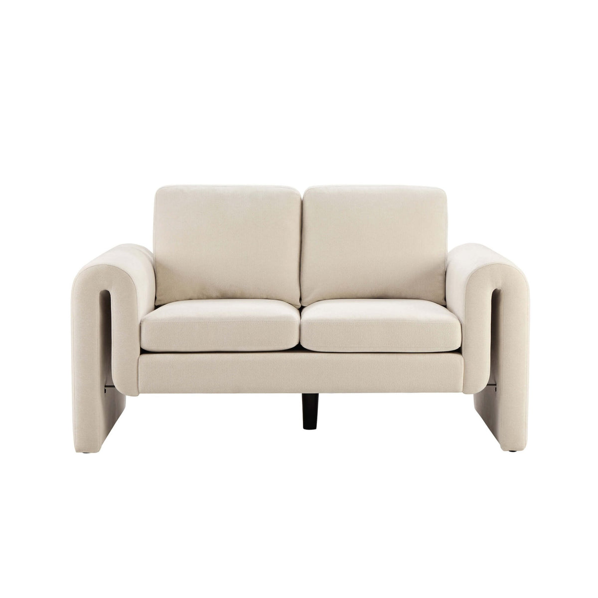 Marseille Compact 2 Seater Sofa - Chenille Ivory - DUSK