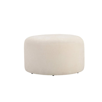 Marseille Pouffe - Chenille Ivory - DUSK