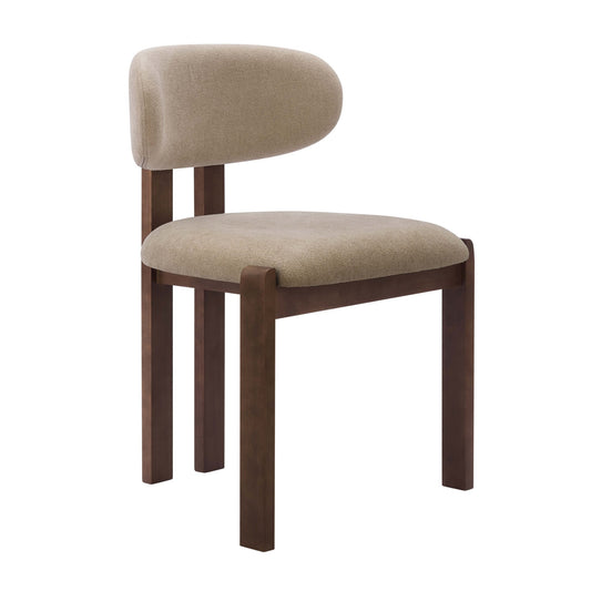 Matty Set of 2 Dining Chairs - Chenille Oatmeal - DUSK