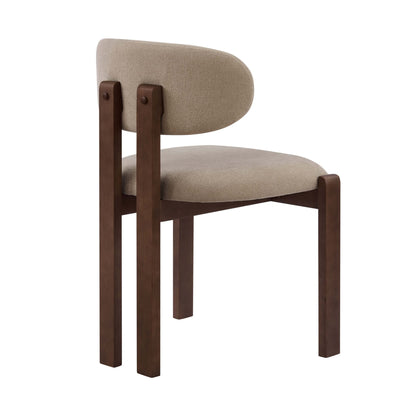 Matty Set of 2 Dining Chairs - Chenille Oatmeal - DUSK