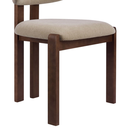 Matty Set of 2 Dining Chairs - Chenille Oatmeal - DUSK