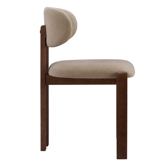 Matty Set of 2 Dining Chairs - Chenille Oatmeal - DUSK