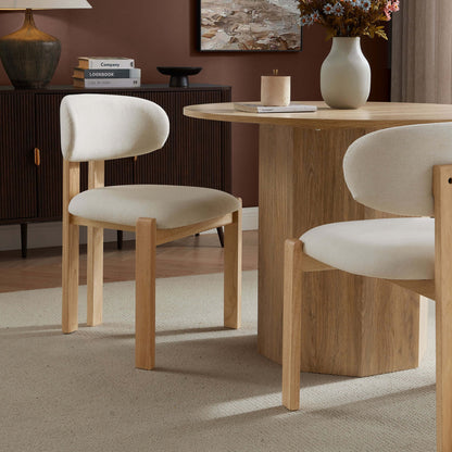 Matty Set of 2 Dining Chairs - Cream Linen - DUSK