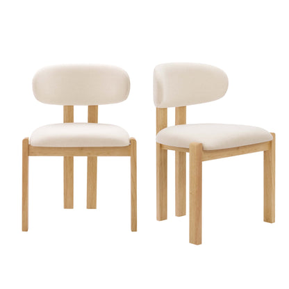 Matty Set of 2 Dining Chairs - Cream Linen - DUSK