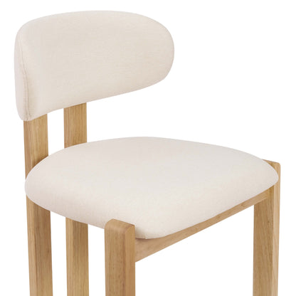 Matty Set of 2 Dining Chairs - Cream Linen - DUSK