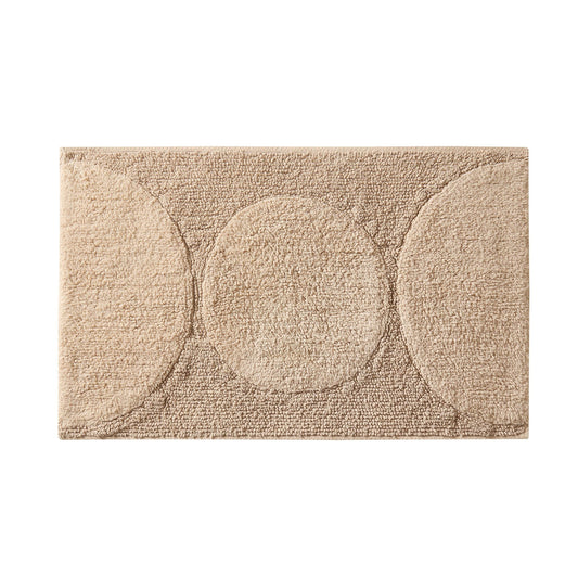Maui Geo Circle Bath Mat - Natural - DUSK