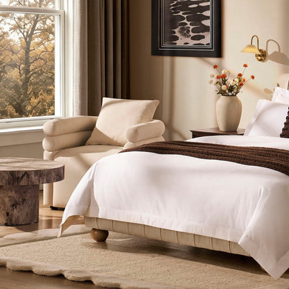 Maya Accent Chair - Cream Linen - DUSK