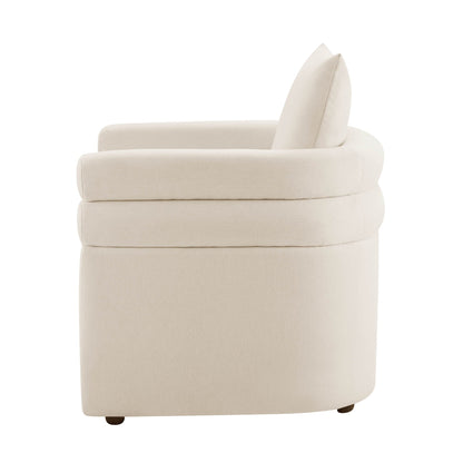 Maya Accent Chair - Cream Linen - DUSK