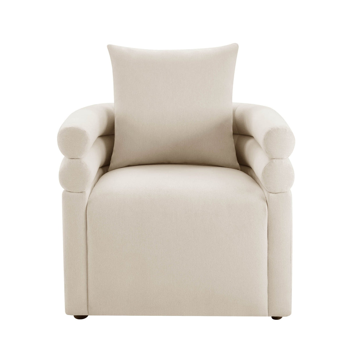 Maya Accent Chair - Cream Linen - DUSK
