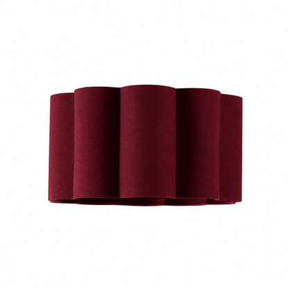 Mel Linen Scallop Floor Shade - Berry - DUSK