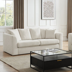 Melbourne 3 Seater Sofa - Ivory - DUSK