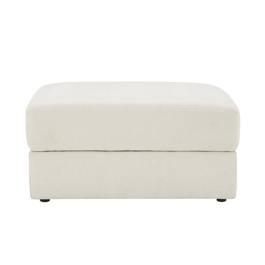 Melbourne Ottoman Storage Pouffe - Ivory - DUSK