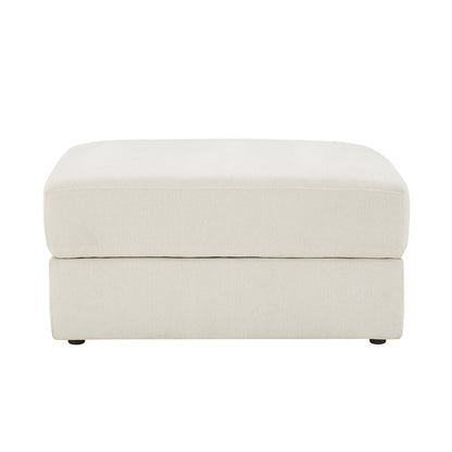 Melbourne Ottoman Storage Pouffe - Ivory - DUSK