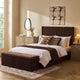 Melrose Ottoman Storage Bed - Cappuccino - DUSK