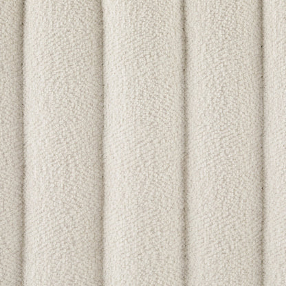 Melrose Ribbed Ottoman Storage Bench - Chenille Ivory - DUSK