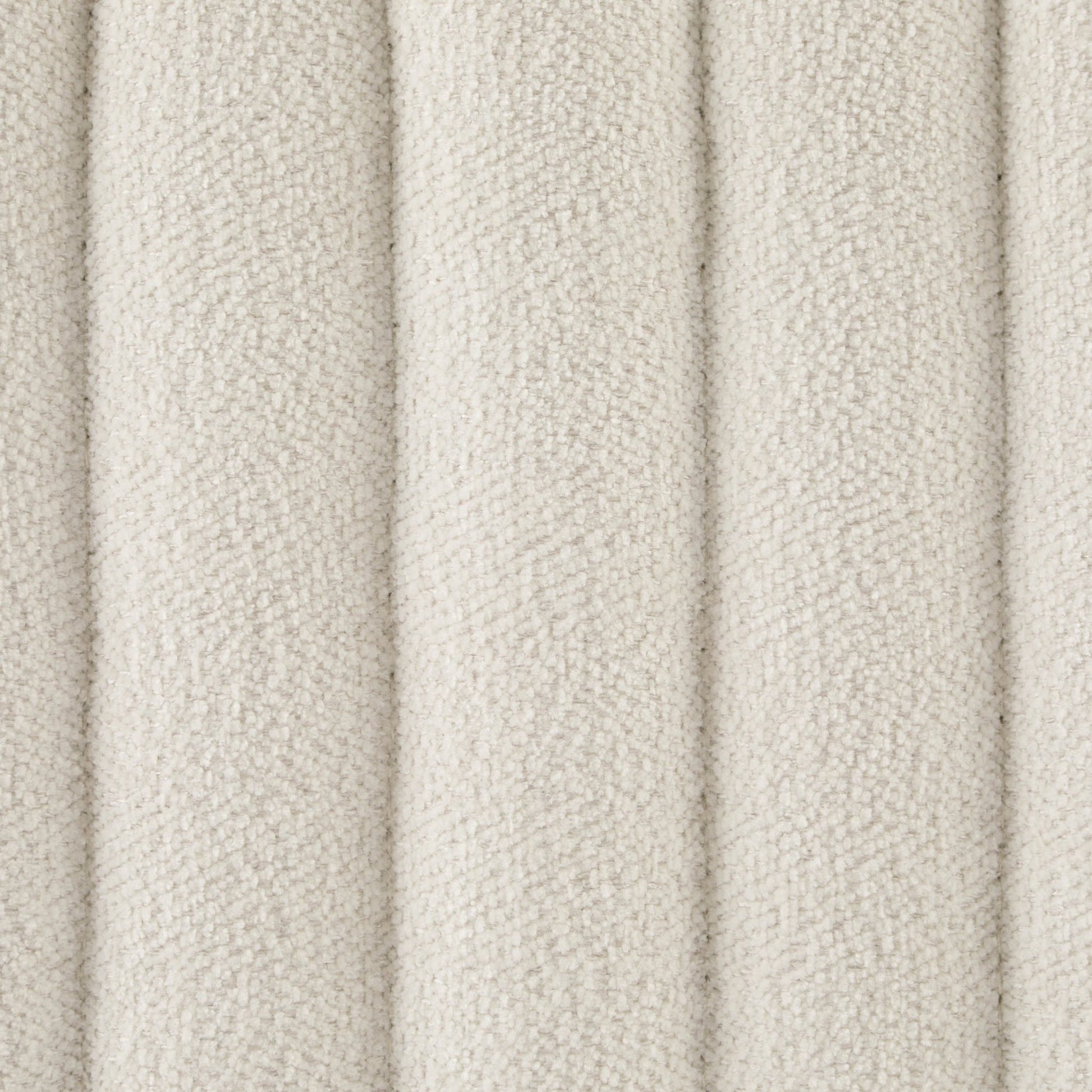 Melrose Ribbed Ottoman Storage Bench - Chenille Ivory - DUSK