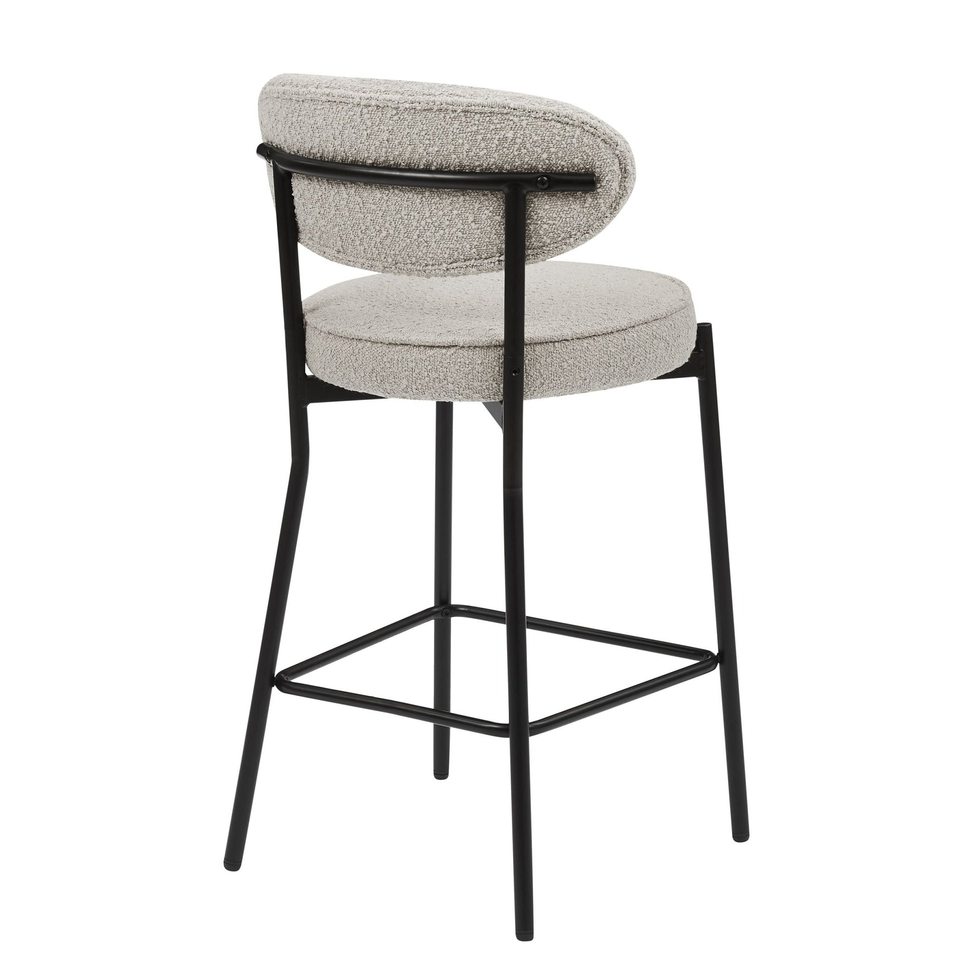 Mia Set of 2 Barstool - Taupe Boucle - DUSK