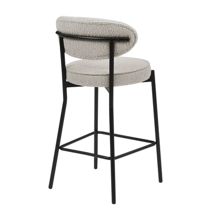 Mia Set of 2 Barstool - Taupe Boucle - DUSK