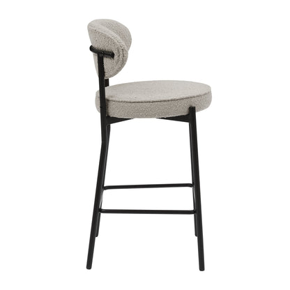 Mia Set of 2 Barstool - Taupe Boucle - DUSK
