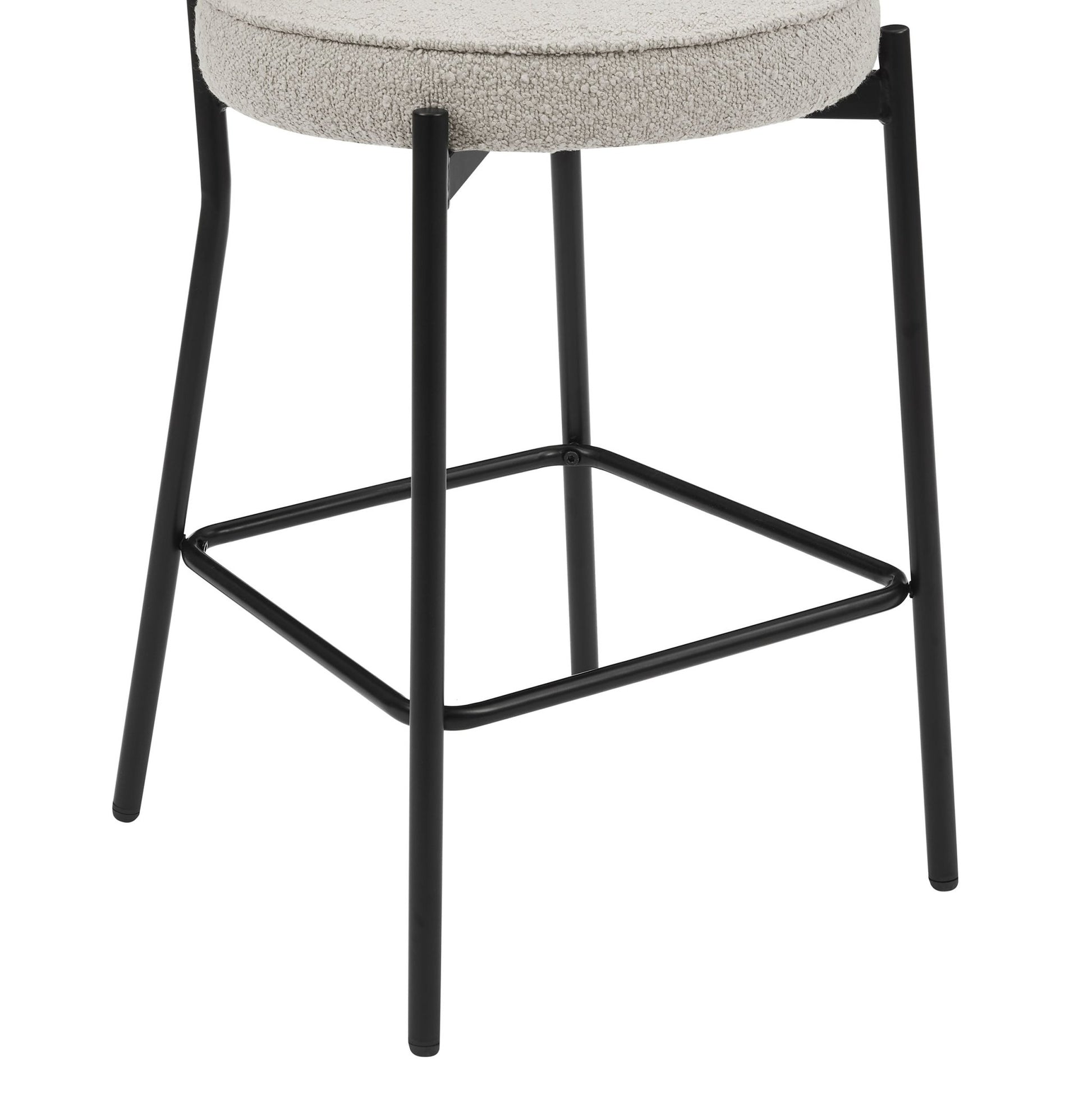 Mia Set of 2 Barstool - Taupe Boucle - DUSK