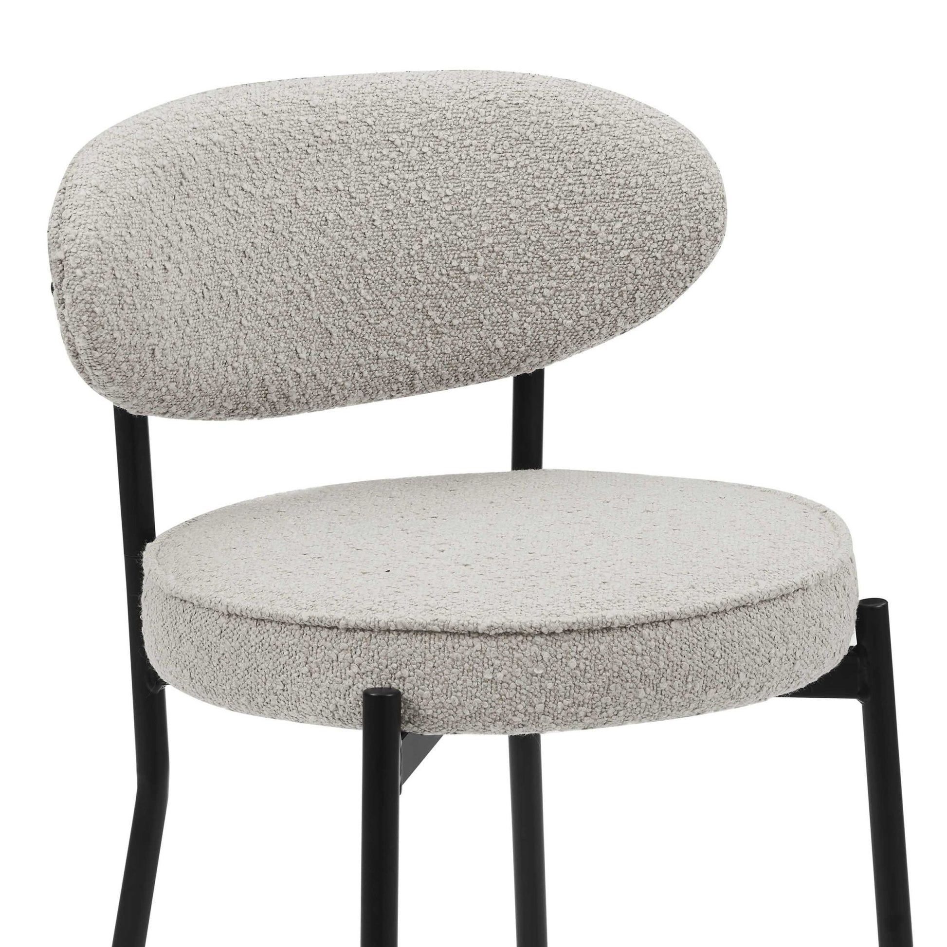 Mia Set of 2 Barstool - Taupe Boucle - DUSK