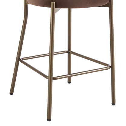 Mia Set of 2 Barstools - Cappuccino - DUSK
