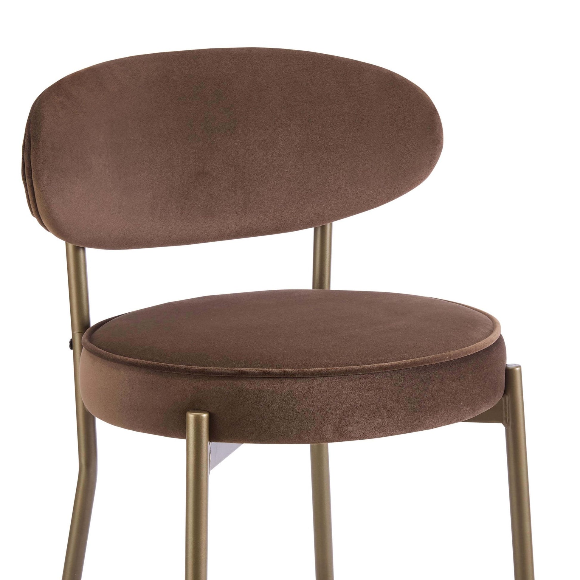 Mia Set of 2 Barstools - Cappuccino - DUSK