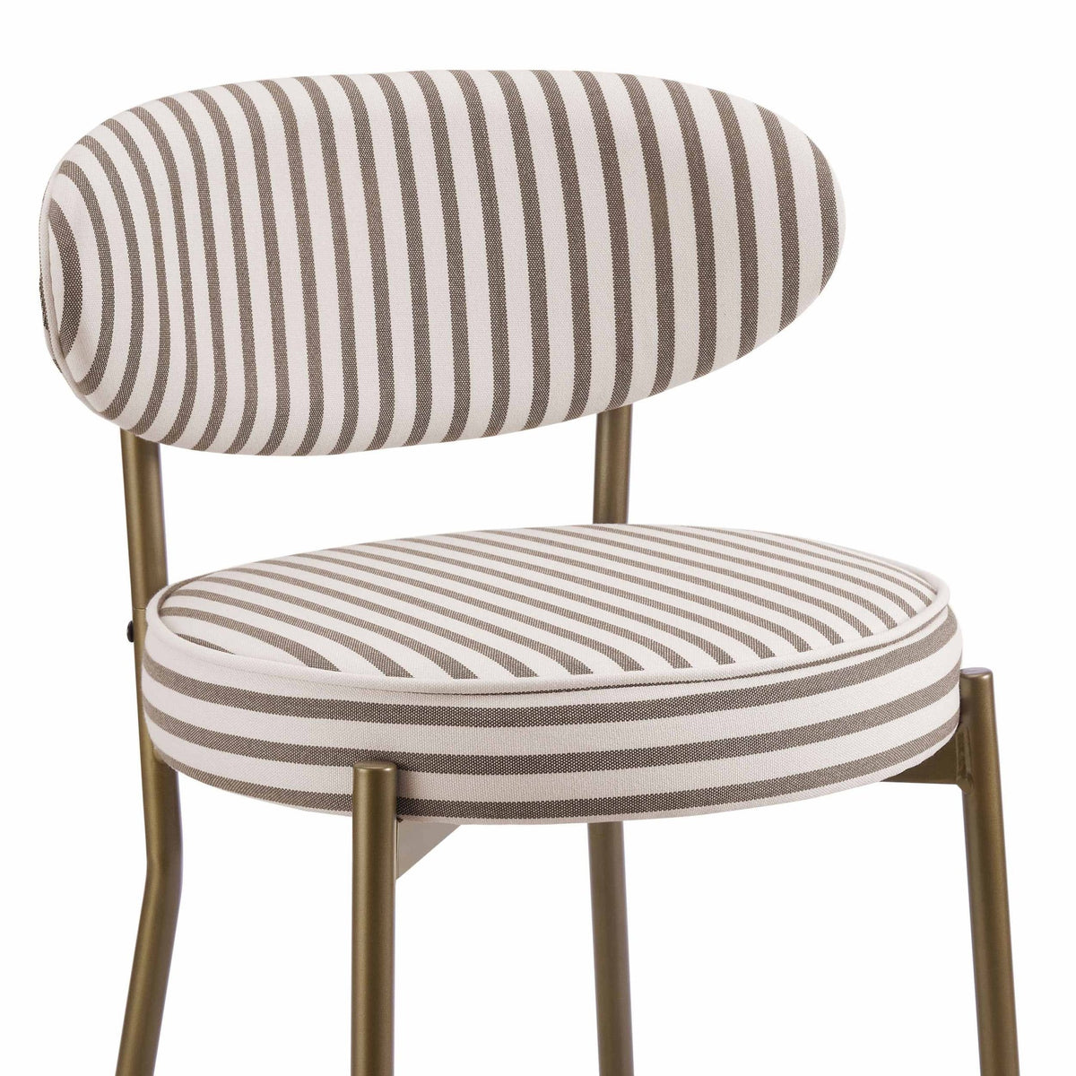 Mia Set of 2 Barstools - Chocolate Stripe - DUSK