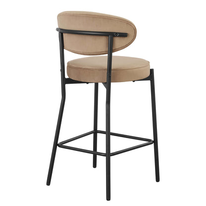 Mia Set of 2 Barstools - Latte - DUSK