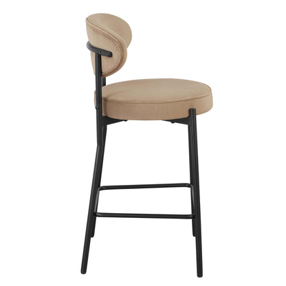 Mia Set of 2 Barstools - Latte - DUSK