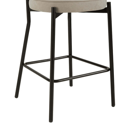 Mia Set of 2 Barstools - Stone - DUSK