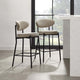 Mia Set of 2 Barstools - Stone - DUSK