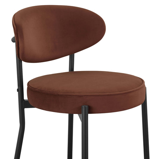 Mia Set of 2 Barstools - Terracotta - DUSK
