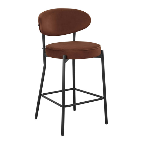 Mia Set of 2 Barstools - Terracotta - DUSK