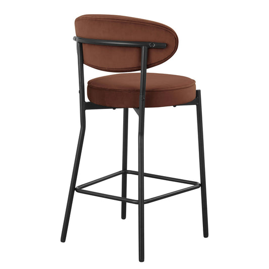 Mia Set of 2 Barstools - Terracotta - DUSK
