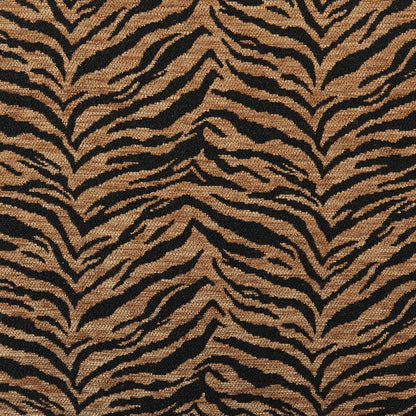 Mia Set of 2 Dining Chairs - Brown Animal Stripe  - DUSK