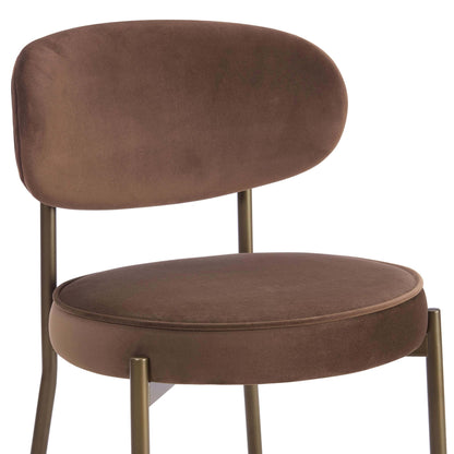 Mia Set of 2 Dining Chairs - Cappuccino - DUSK