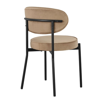 Mia Set of 2 Dining Chairs - Latte - DUSK