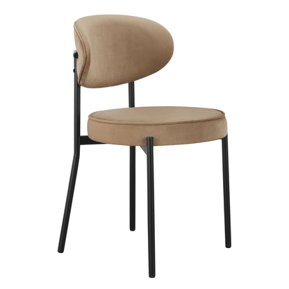 Mia Set of 2 Dining Chairs - Latte - DUSK