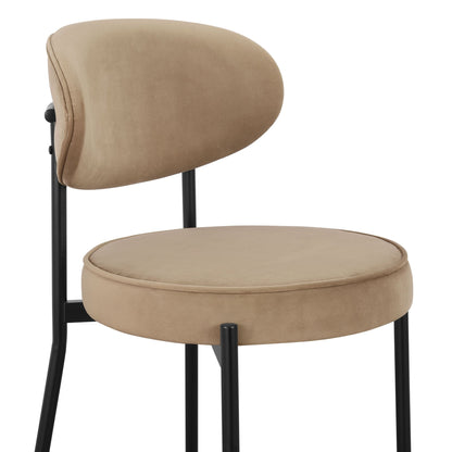 Mia Set of 2 Dining Chairs - Latte - DUSK